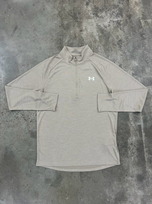 Under Armour Textured Quarter Zip - Brown