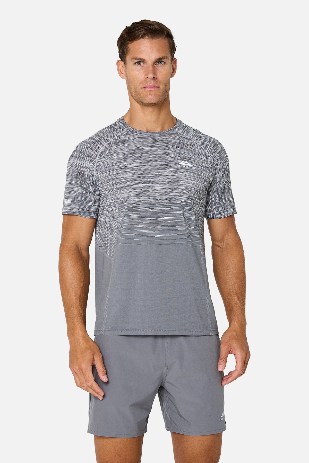 Trailberg Arc Grey Seamless 3 Piece Set - Quarter Zip / T Shirt / Short