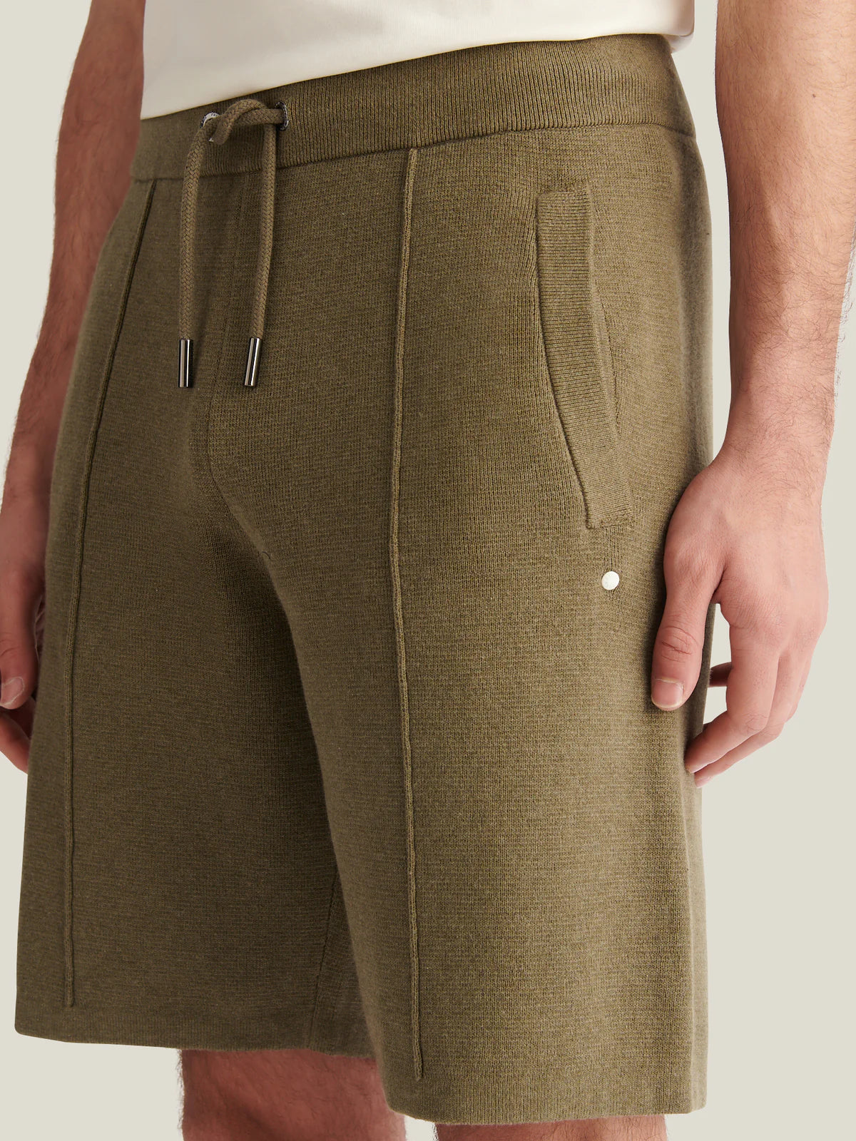 Peckham Rye Knitted Shorts - Tea Leaf