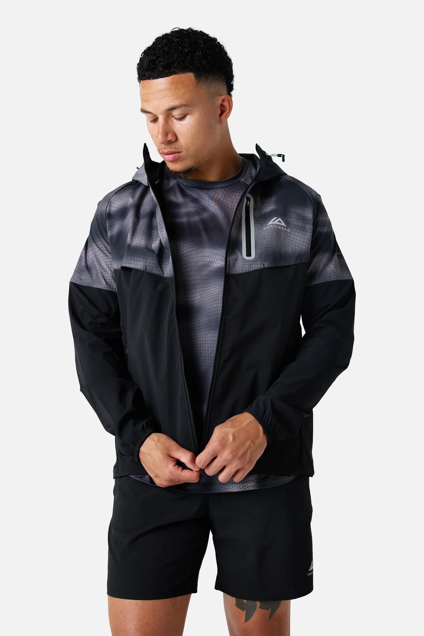 Trailberg Haze Black 3 Piece Set - Jacket / T Shirt / Short from DripModa