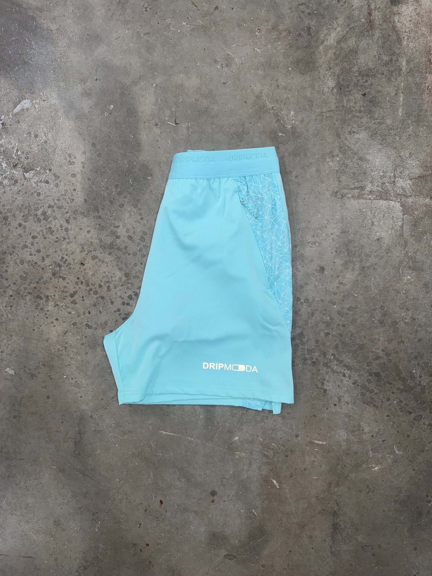 DripModa Cityscape Turquoise Set -  Jacket / Short