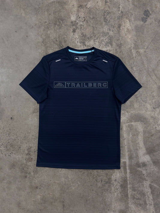 Trailberg Crest 2.0 T Shirt - Deep Ocean / Cyan