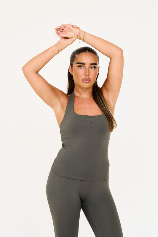 MDA Core Halter Top - Olive from DripModa