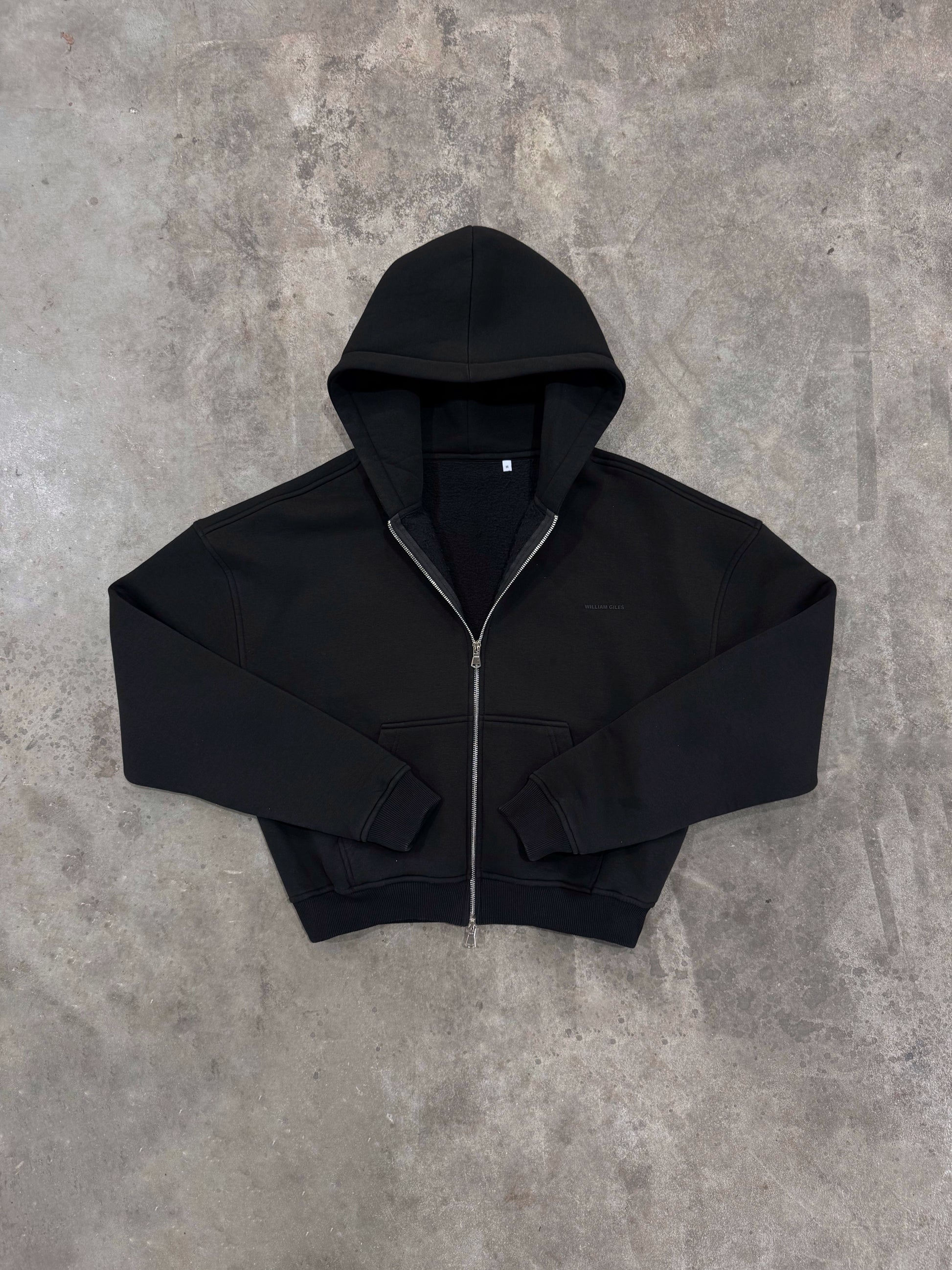 William Giles Zip Hoodie - Black from DripModa