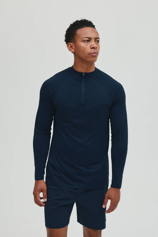 Condition Core Seamless Quarter Zip - Navy