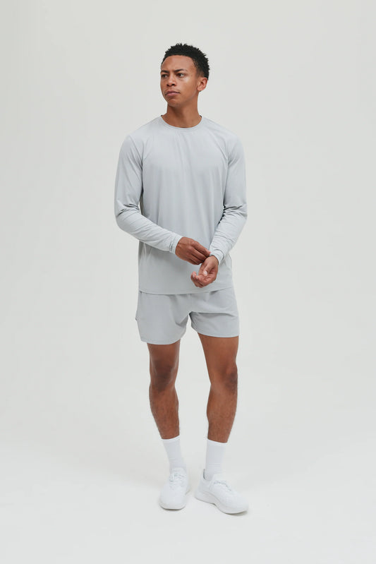 Condition Aero Light Grey Long Sleeve Set - T Shirt / Short