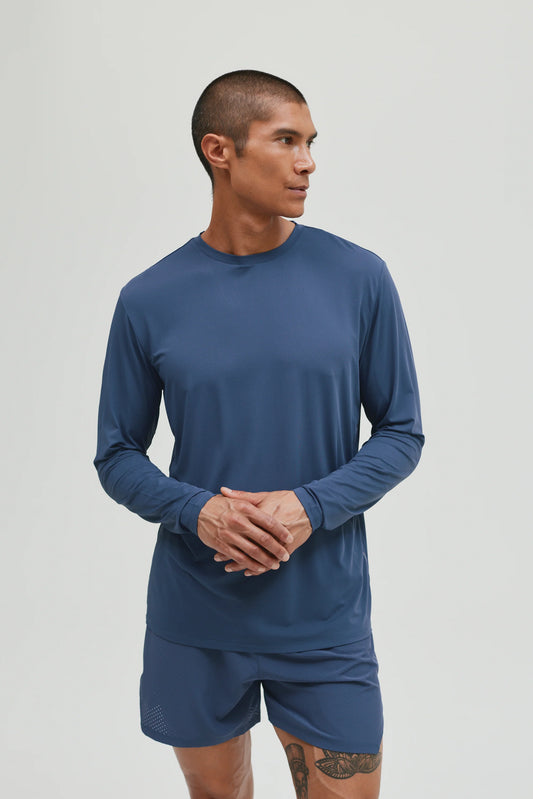 Condition Aero Long Sleeve T Shirt - Steel Blue from DripModa