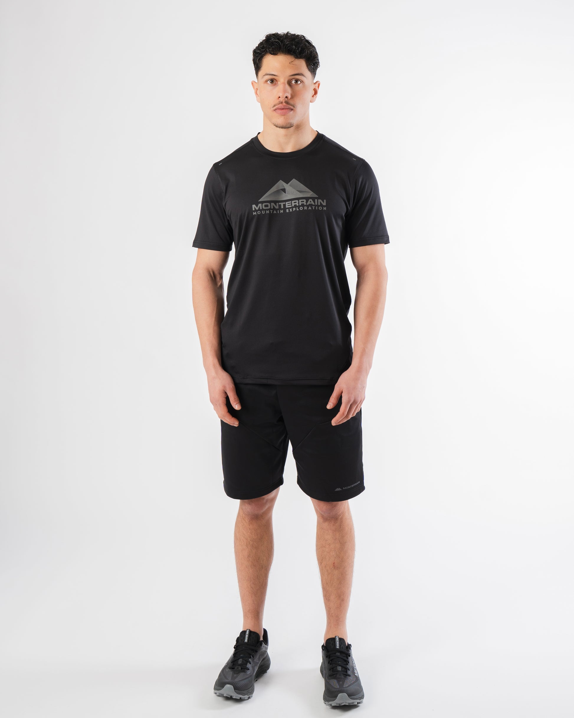 Monterrain Speed 2.0 Poly T Shirt - Black from Dripmoda