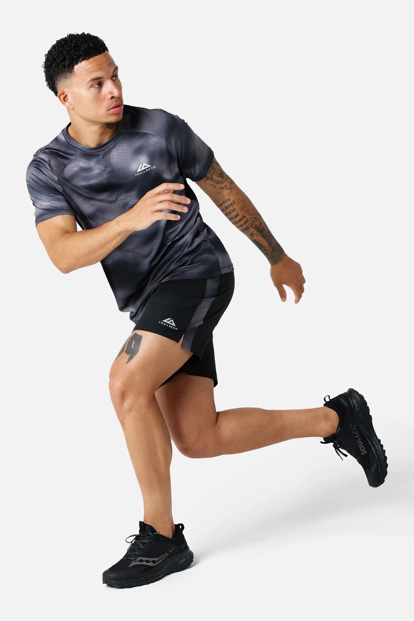 Trailberg Haze Black 3 Piece Set - Jacket / T Shirt / Short from DripModa