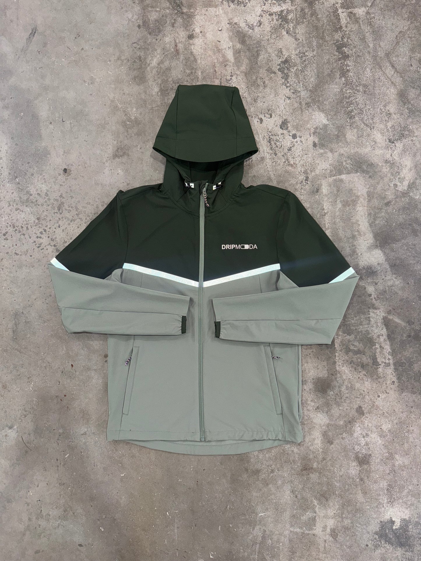 Dripmoda Elevate Olive Set - Jacket / Short