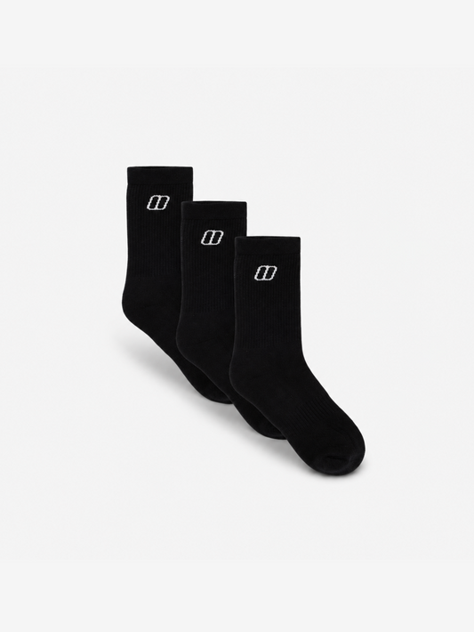 Berghaus Everyday Sock 3 pack - Black