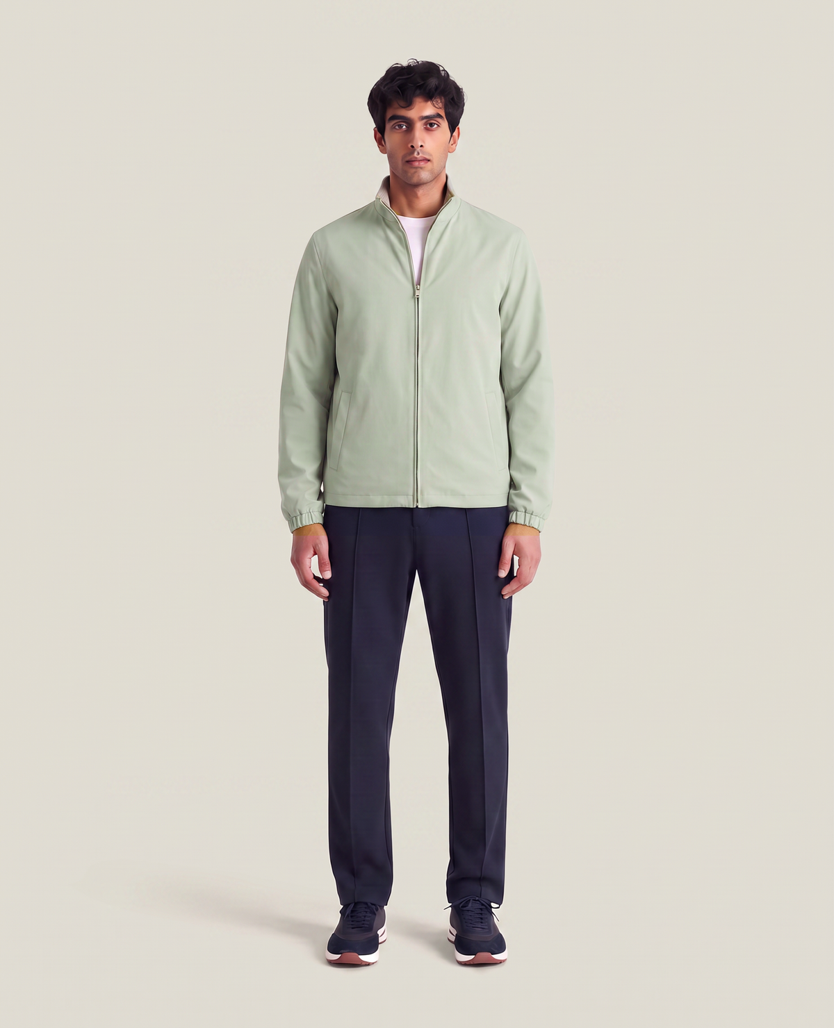 Peckham Rye Aqua Zip Jacket Set - Jacket / Pant