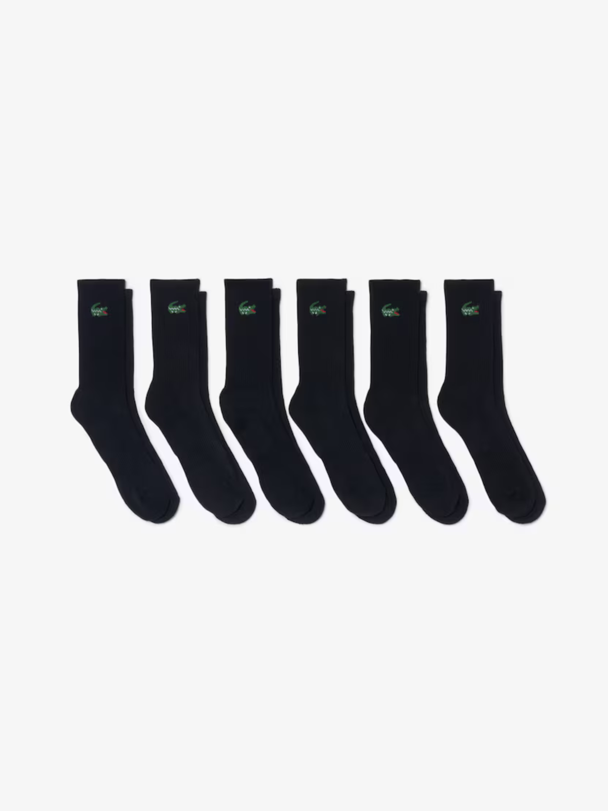 Lacoste 6 Pack Sport Socks - Black