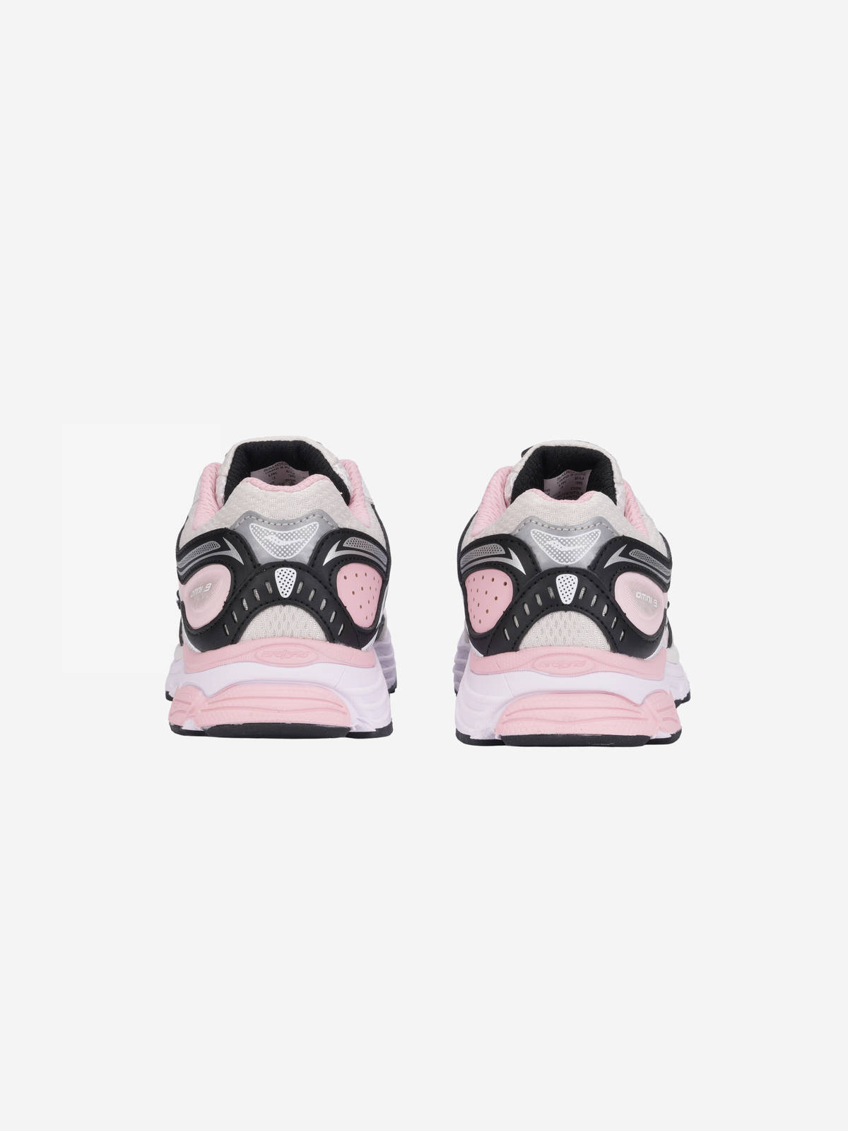 Saucony Junior Omni 9 Trainer - Ivory / Pink