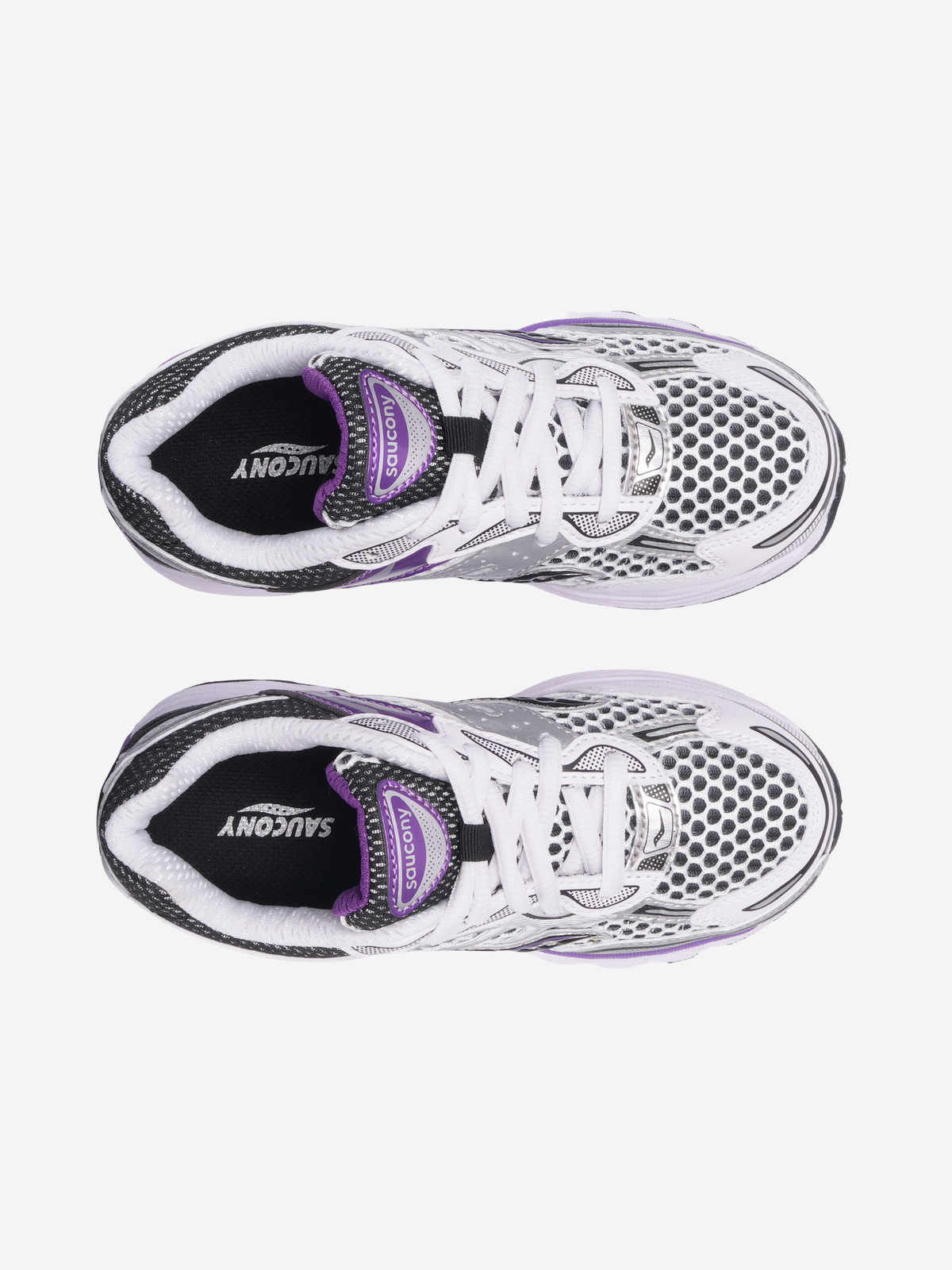 Saucony Junior Omni 9 Trainer - Silver / Purple