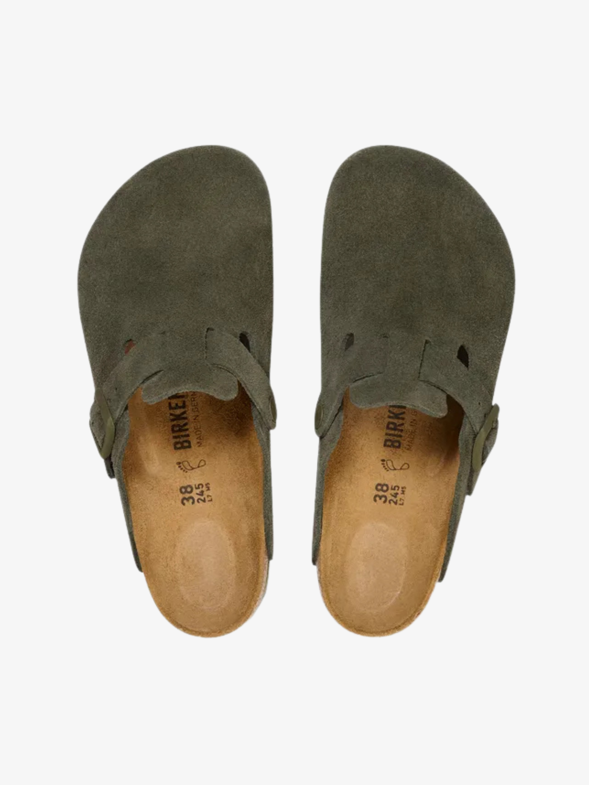 Birkenstock Boston Suede Leather - Thyme
