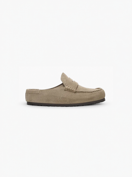 Birkenstock Naples Wrapped Suede Leather - Taupe