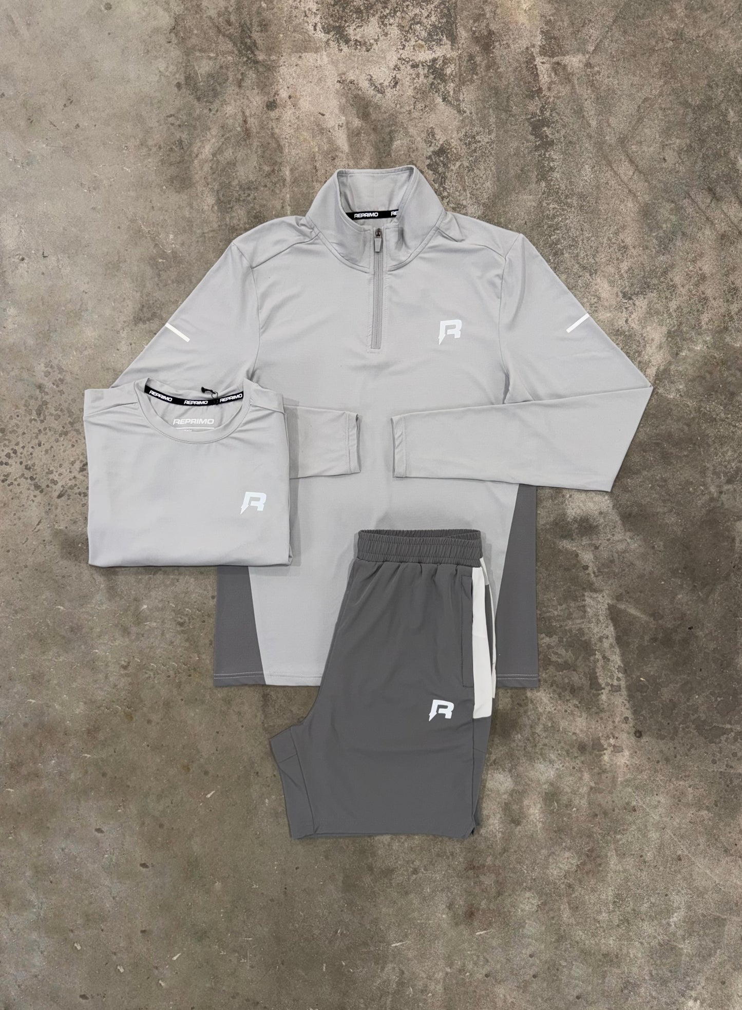 Reprimo Vortex Mist 3 Piece Set - Quarter Zip / T Shirt / Short
