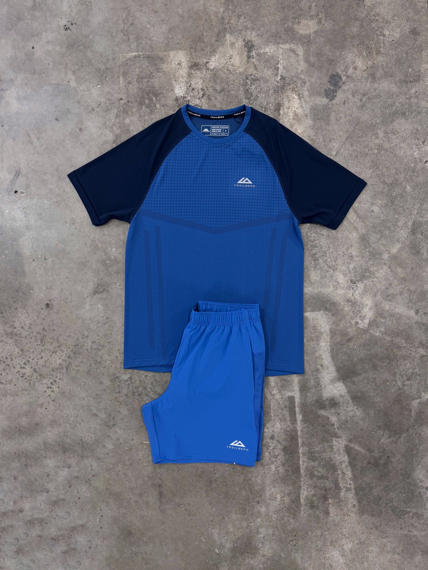 Trailberg Voltage Blue Rapid Dash Seamless Set - T Shirt / Short