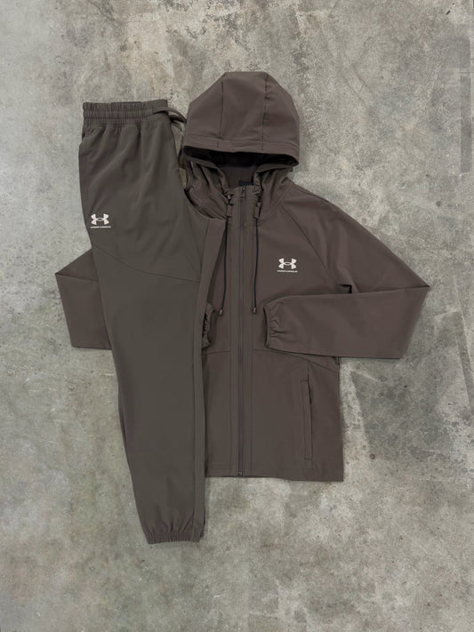 Under Armour Vibe Woven Peppercorn Tracksuit - Jacket / Pant