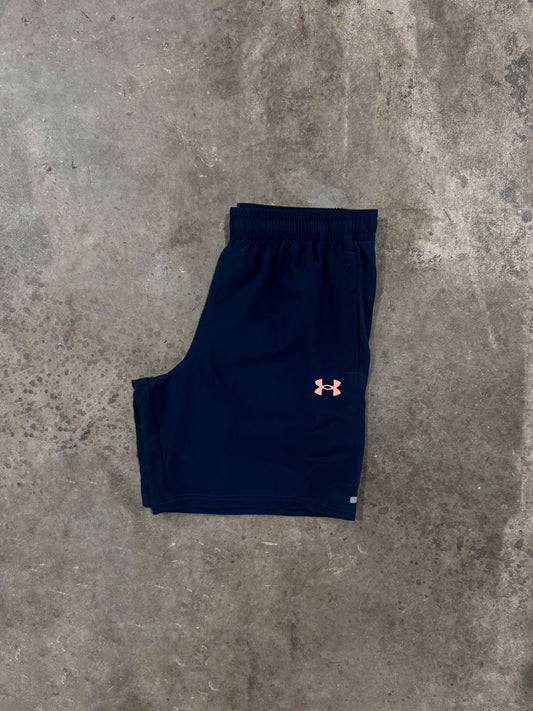 Under Armour Junior Tech Utility Shorts - Navy / Pink from DripModa