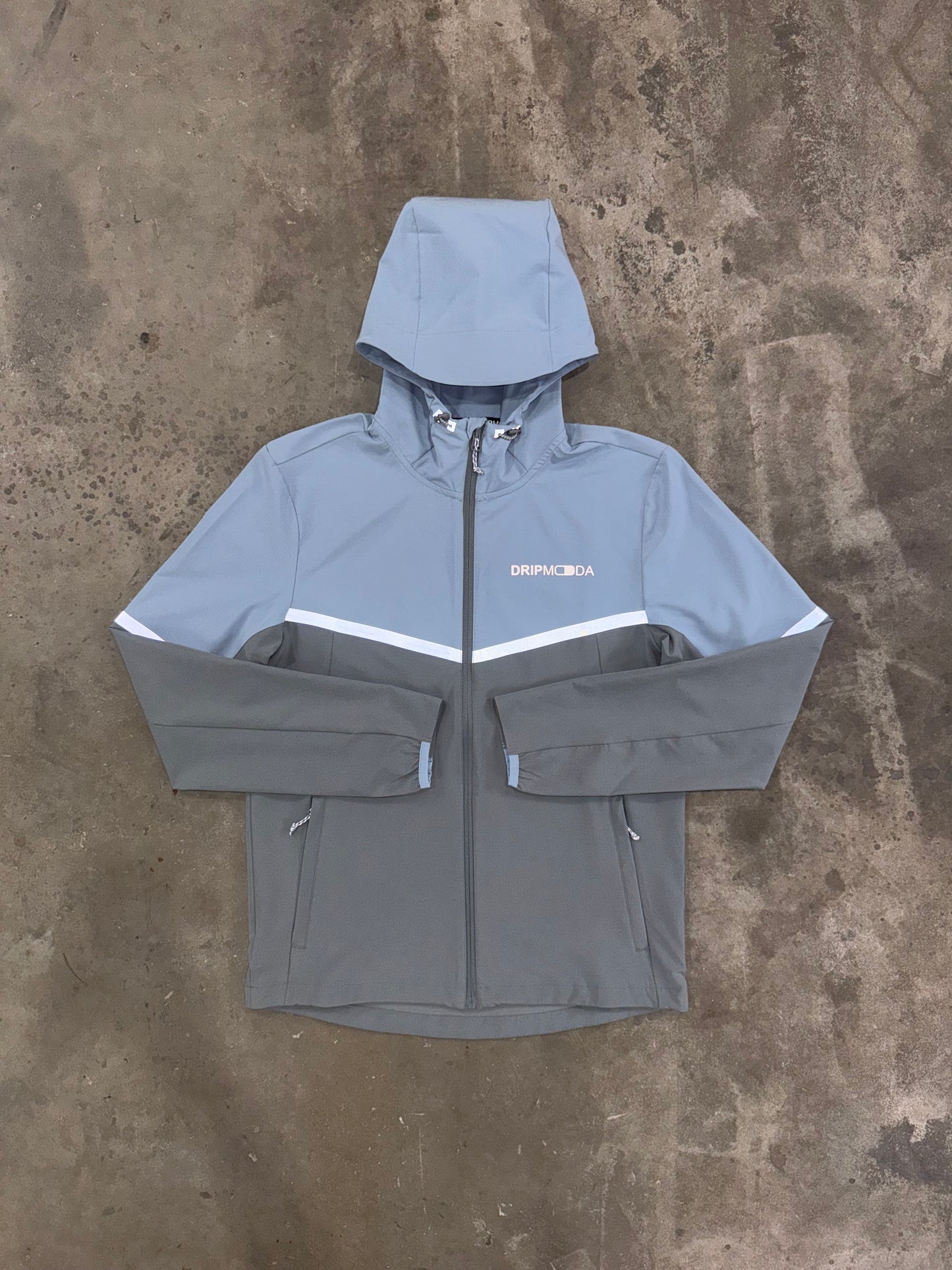 Dripmoda Elevate Sky Grey Set - Jacket / Short