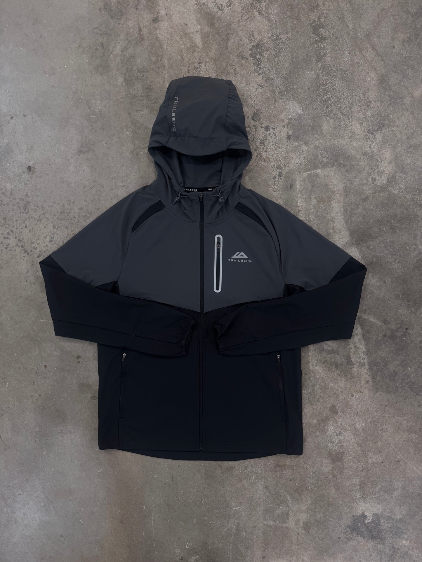 Trailberg AW25 Cloud Jacket - Black / Volcano Grey from DripModa