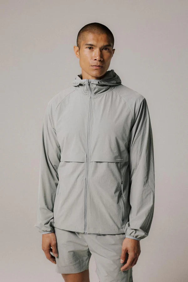 Condition Everyday Nylon Windbreaker - Mid Grey from DripModa