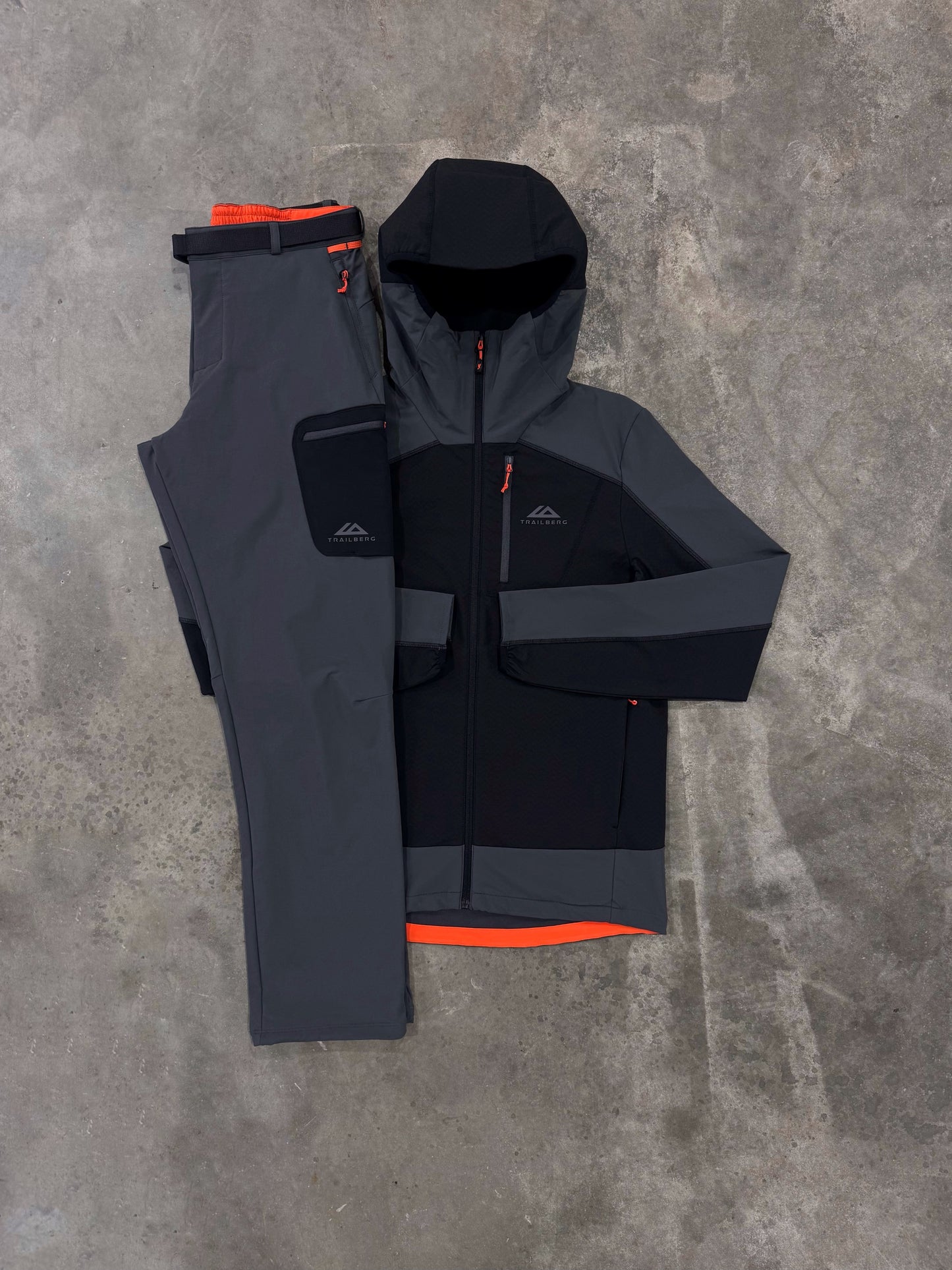 Trailberg Volcano Caldera Gridded Fleece Tracksuit - Jacket / Pant from DripModa
