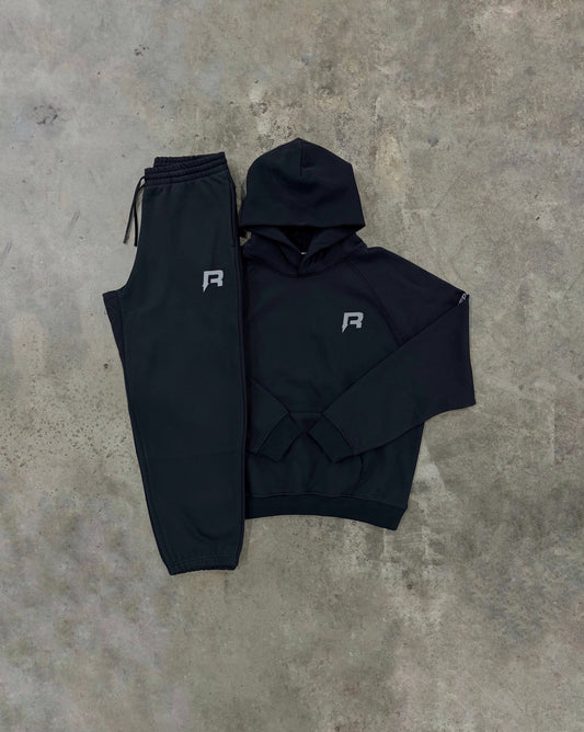 Reprimo Collective Black Tracksuit - Hoodie / Pant