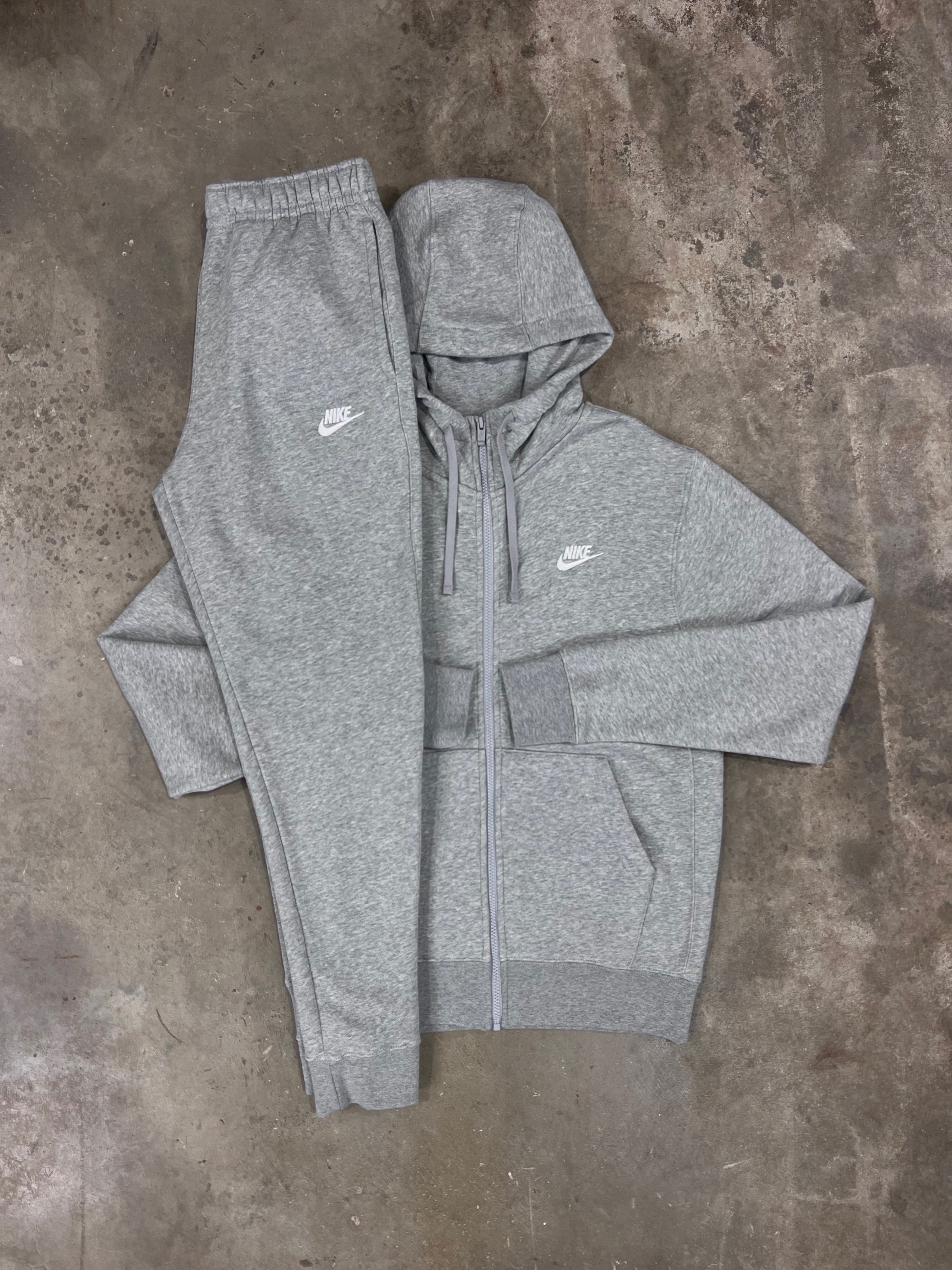 Nike Club Fleece Tracksuit Grey – DripModa1
