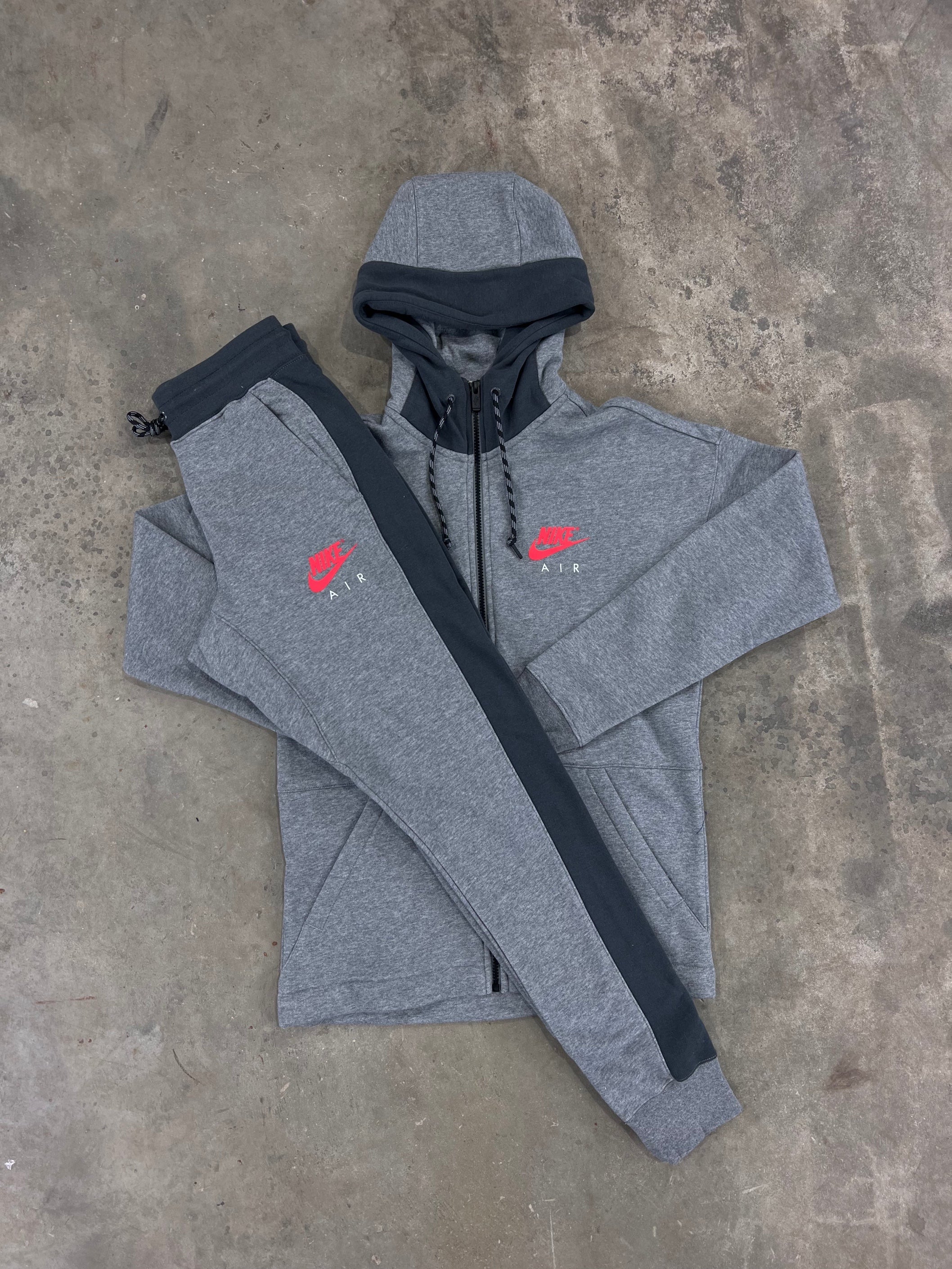 Hoodie Grey And Red Nike Tracksuit Men's Nike Tech Full-Zip Hoodie