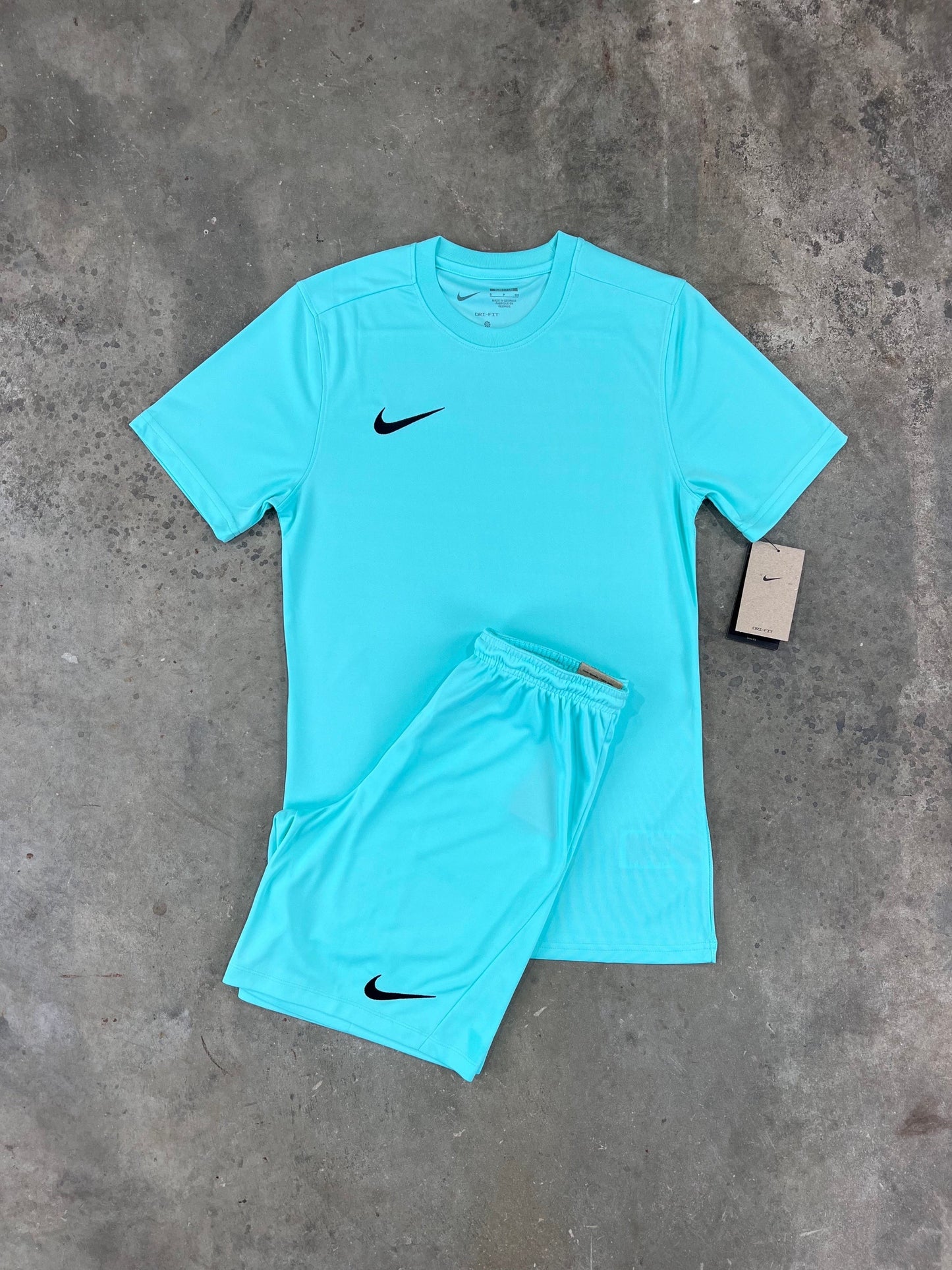 Nike Junior Dri Fit Turquoise Set - T Shirt / Shorts from DripModa