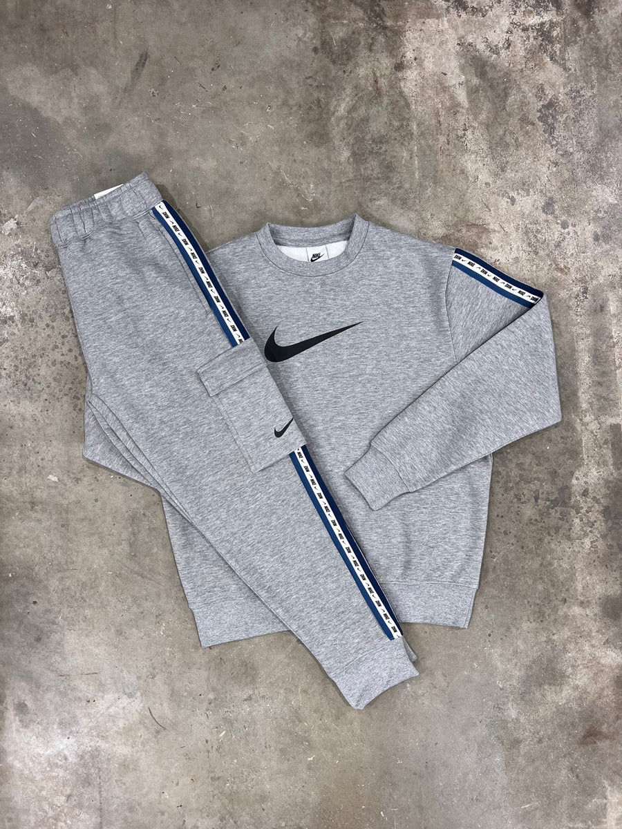 Nike Repeat Tracksuit - Grey – DripModaUk