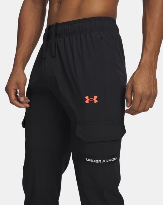 Under Armour Utility Pant - Black / Red from DripModa