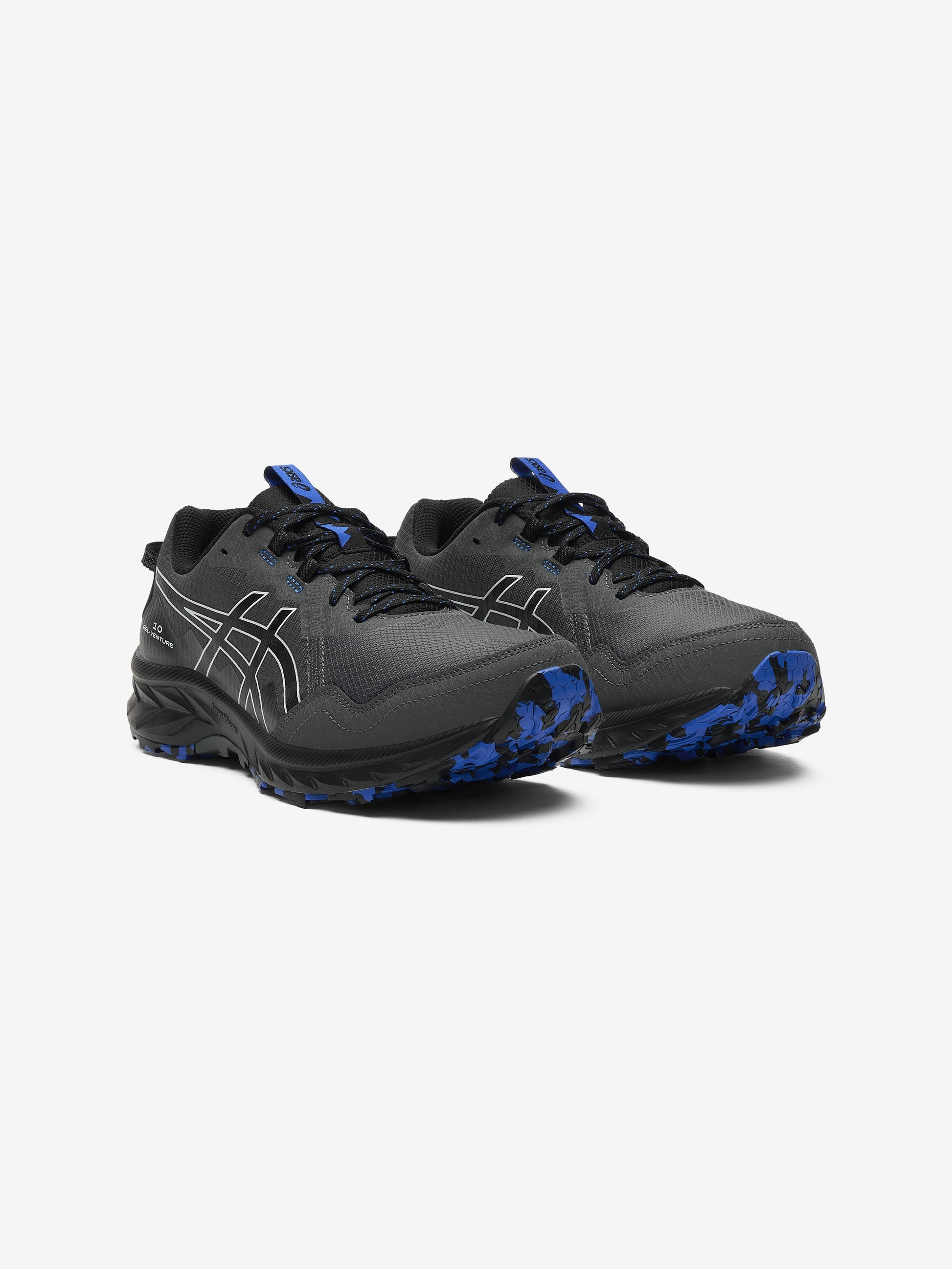 Asics Gel - Venture 10 Waterproof Trail Running Trainer - Black / Blue from DripModa