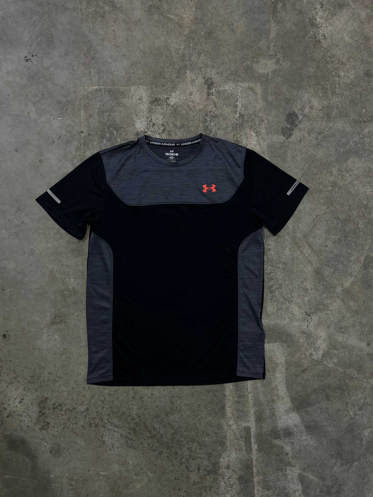 Under Armour Junior Tech Utility T Shirt - Black / Red
