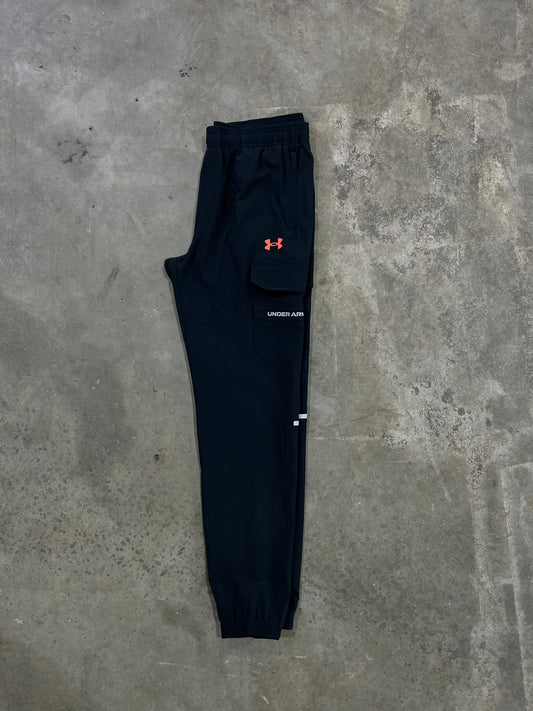 Under Armour Junior Utility Pant - Black / Red from DripModa