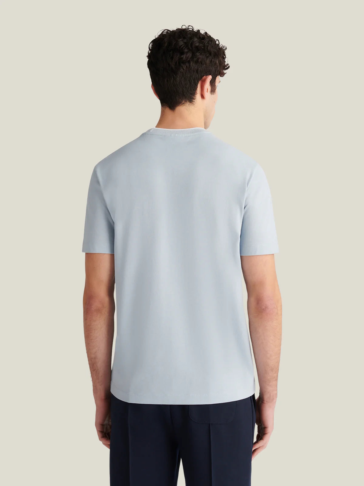 Peckham Rye Piquet Pocket T Shirt - Blue Fog