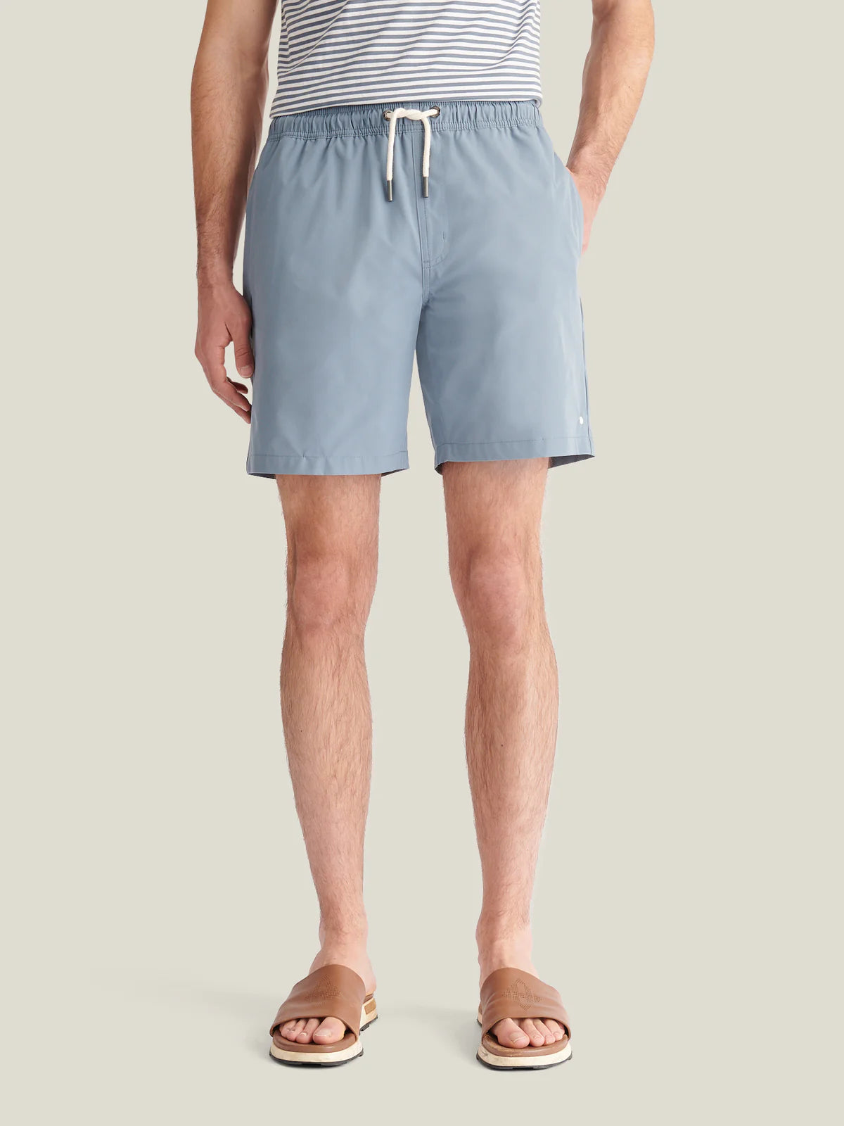 Peckham Rye Drawstring Swim Short - Blue Mirage