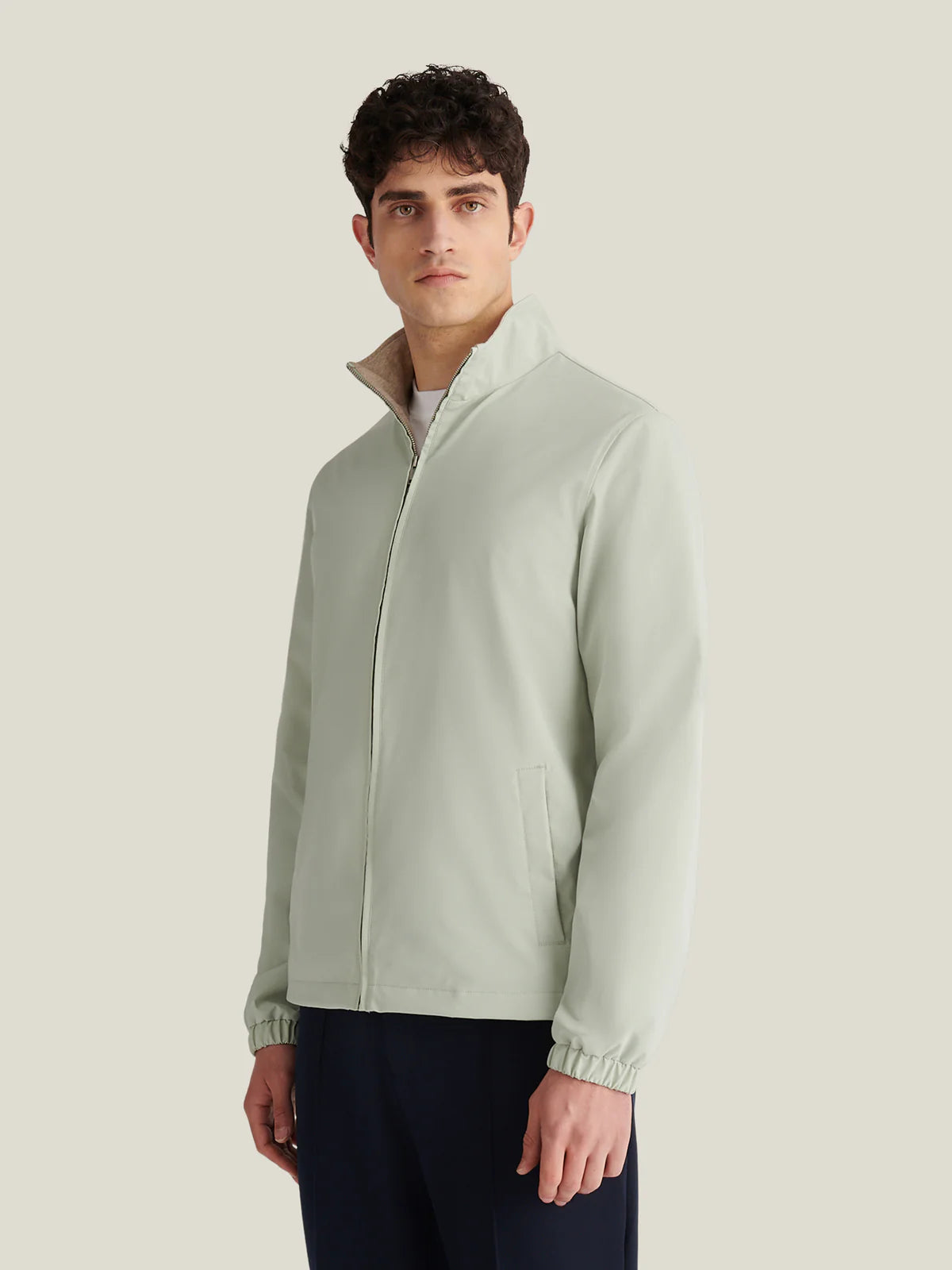 Peckham Rye Zip Jacket - Aqua Grey