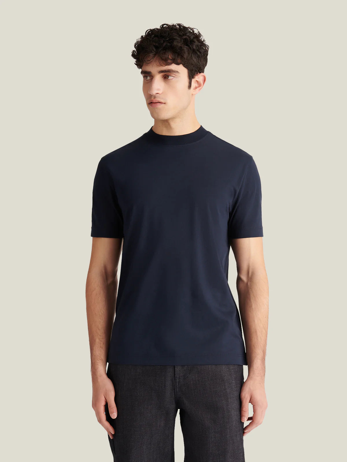 Peckham Rye Mercerised T Shirt - Dark Sapphire