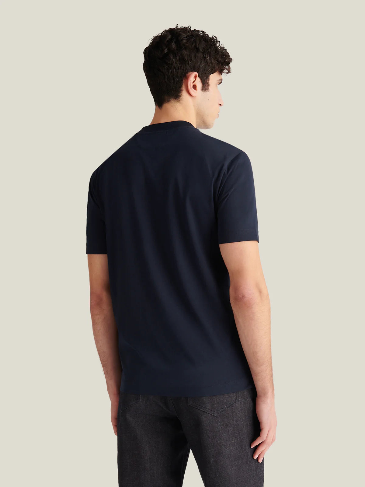 Peckham Rye Mercerised T Shirt - Dark Sapphire