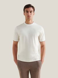 Peckham Rye Mercerised Layer T Shirt - Egret
