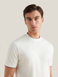 Peckham Rye Mercerised Layer T Shirt - Egret