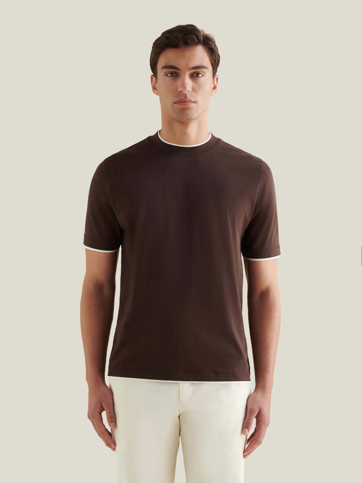 Peckham Rye Mercerised Layer T Shirt - Java