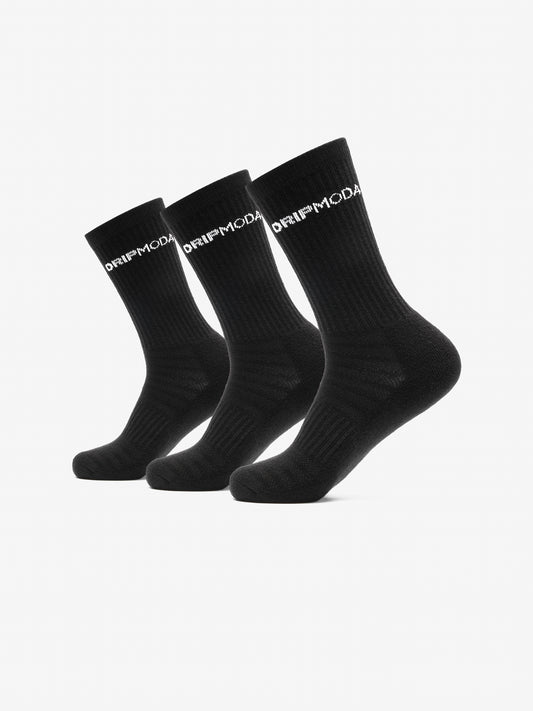 Dripmoda 3 Pack Sock - Black