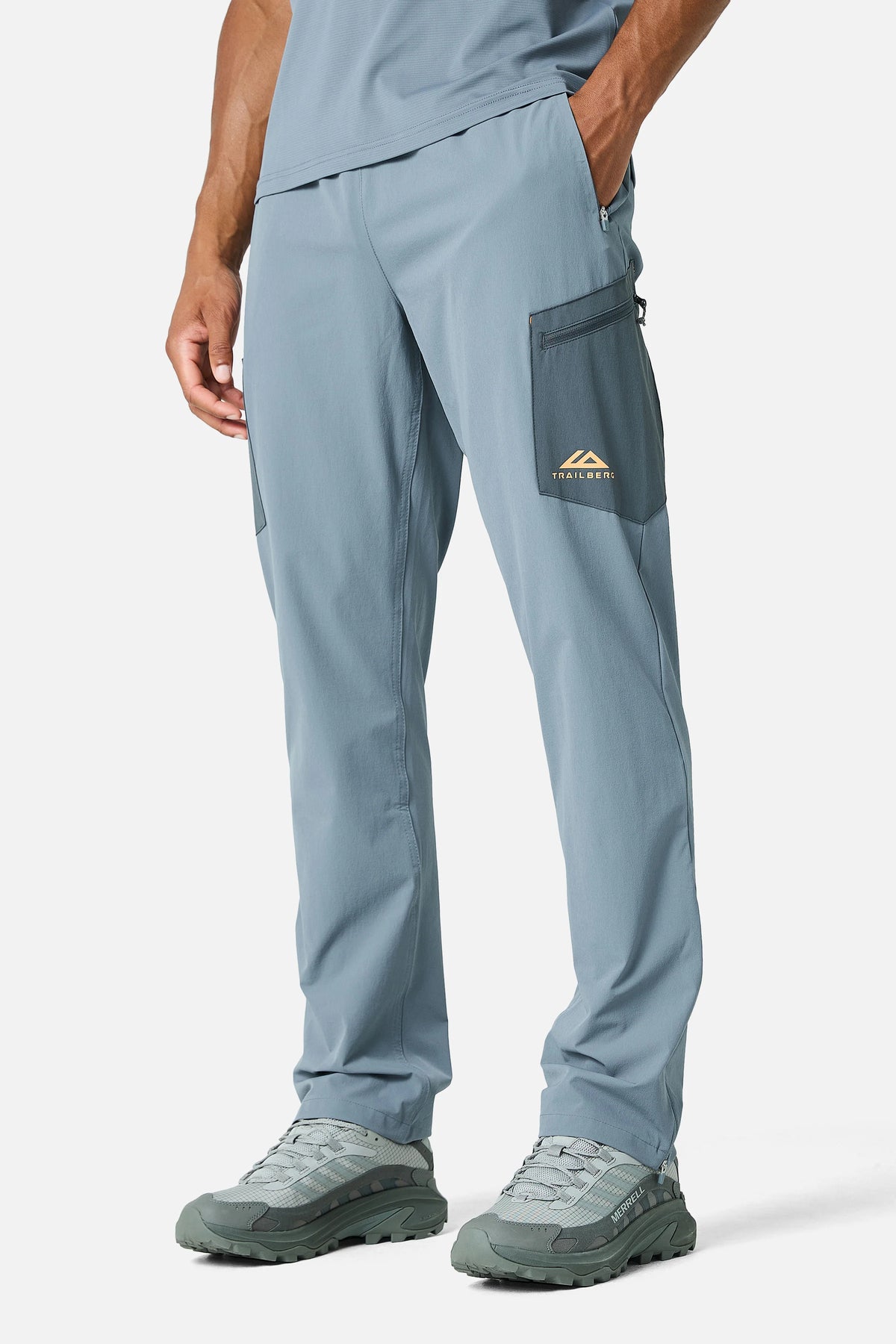 Trailberg Oberland Pant - Ash Grey / Melon Sorbet