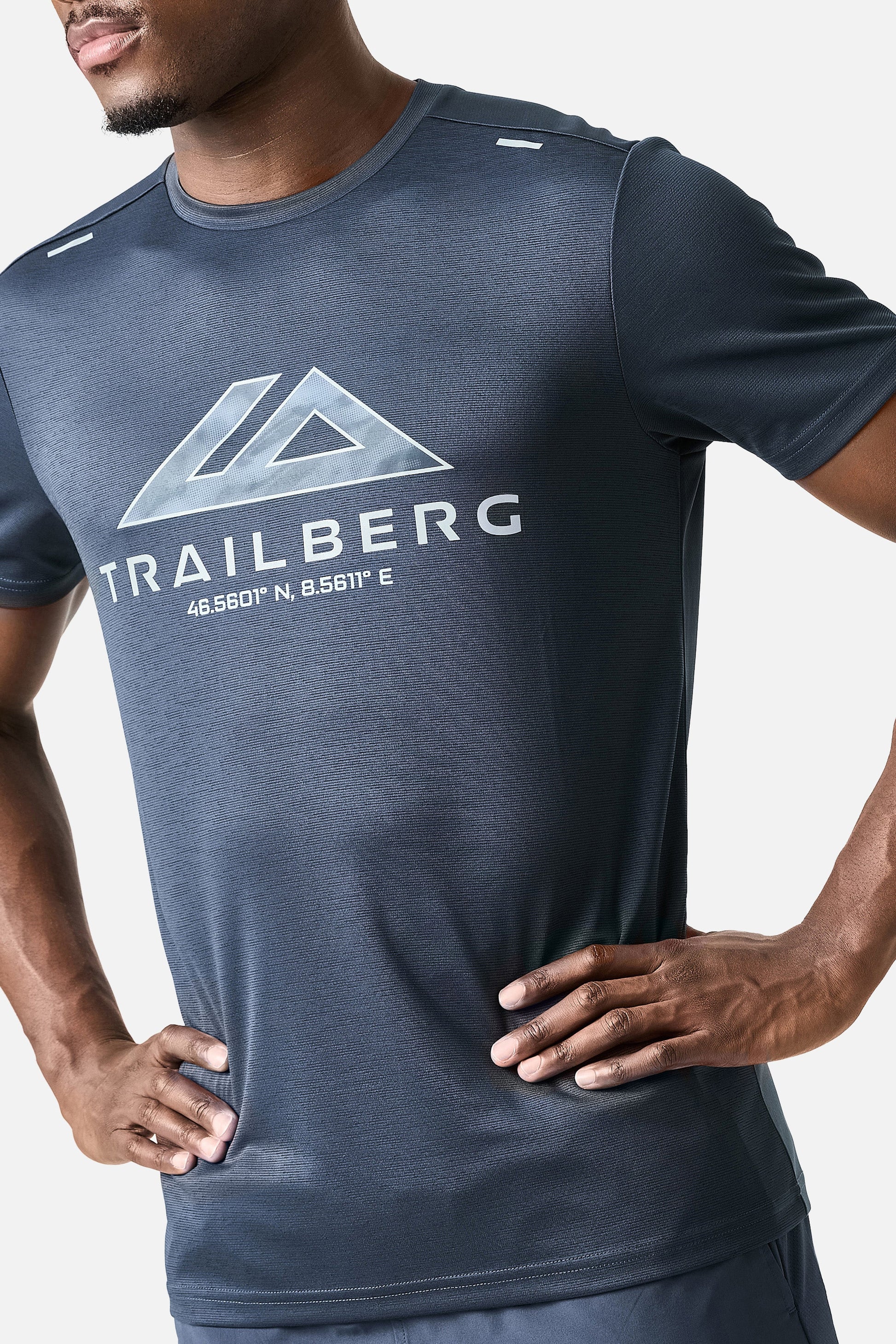 Trailberg Blur T Shirt - Storm Blue from DripModa