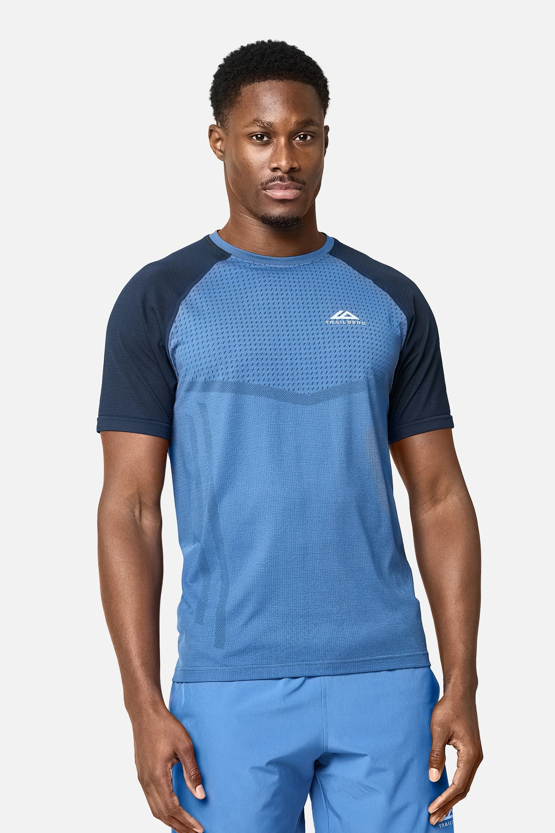 Trailberg Rapid Dash Seamless T Shirt - Voltage Blue from DripModa